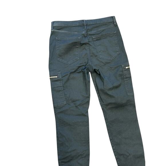 Banana Republic Black High Rise Skinny Pants 2P Petite Stretch Career Office - Picture 3 of 6